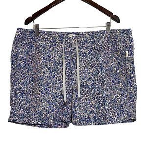 ONIA swimwear Charles 5" Peacock Feathers Size XXL nylon Liberty Art Fabrics1